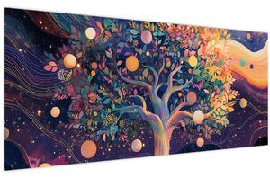Slika – Ljubičasto drvo puno energije (120x50 cm)