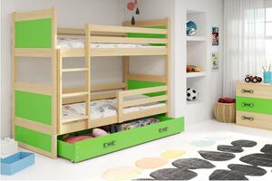 Krevet BMS Rico na kat + ladica 200x90 cm, PINE zelena