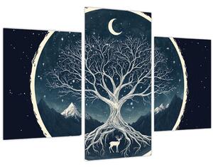 Slika – Magično drvo s jelenom II. (90x60 cm)