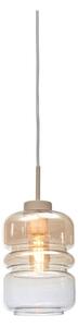 Smeđa viseća svjetiljka sa staklenim sjenilom ø 15 cm Verona – it's about RoMi