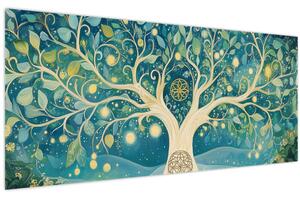 Slika – Magično drvo sa spiralama (120x50 cm)