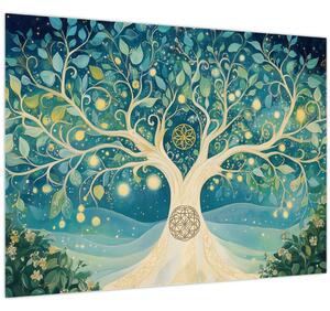 Slika – Magično drvo sa spiralama (70x50 cm)