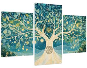 Slika – Magično drvo sa spiralama (90x60 cm)