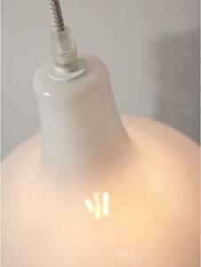 Bijela viseća svjetiljka sa staklenim sjenilom ø 20 cm Reykjavik – it's about RoMi