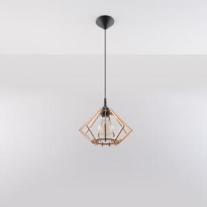 Viseća svjetiljka u prirodnoj boji s drvenim sjenilom ø 27,5 cm Toranja – Nice Lamps