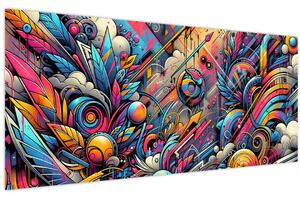 Slika - Šareni grafiti (120x50 cm)