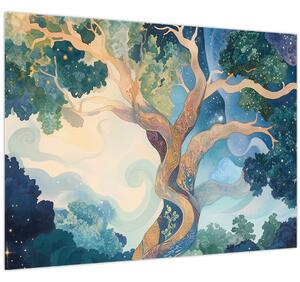 Slika – Svemirsko drvo (70x50 cm)