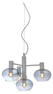 Siva viseća svjetiljka sa staklenim sjenilom ø 43 cm Bologna – it's about RoMi
