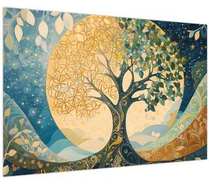 Slika – Drvo života u mjesecu (90x60 cm)