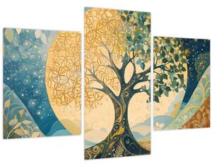Slika – Drvo života u mjesecu (90x60 cm)