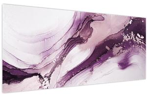 Slika - Ljubičasta tekućina art (120x50 cm)