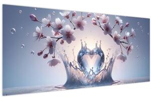 Slika - Dijamantno srce (120x50 cm)