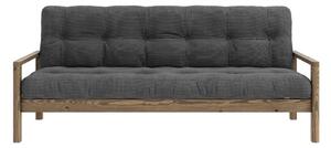 Crna/antracitno siva sklopiva sofa 205 cm Knob – Karup Design