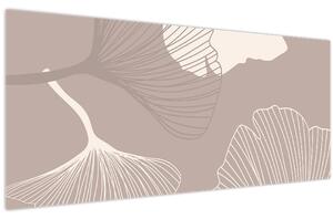 Slika - Bež lišće N⁰1 (120x50 cm)