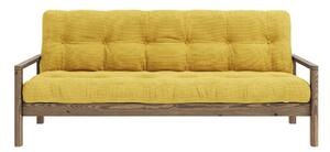 Žuta sklopiva sofa 205 cm Knob – Karup Design
