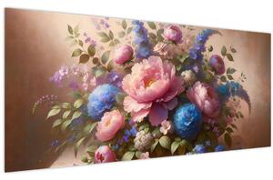 Slika - Stol pun cvijeća (120x50 cm)