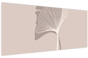 Slika - Bež lišće N⁰4 (120x50 cm)