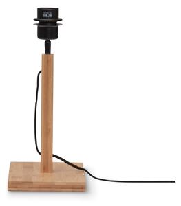 Crna/u prirodnoj boji stolna lampa s bambusovim sjenilom (visina 38 cm) Java – Good&Mojo