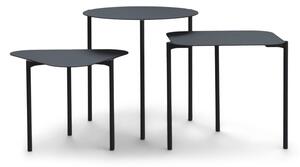 Metalni okrugli pomoćni stolići u setu 3 kom 46.5x46.5 cm Do-Re-Mi – Spinder Design