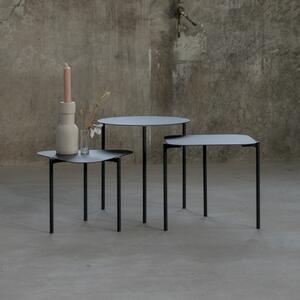 Metalni okrugli pomoćni stolići u setu 3 kom 46.5x46.5 cm Do-Re-Mi – Spinder Design