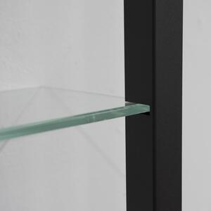 Crna metalna polica 46 cm Cubic – Spinder Design