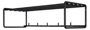 Crna metalna zidna vješalica s policom Clint – Spinder Design