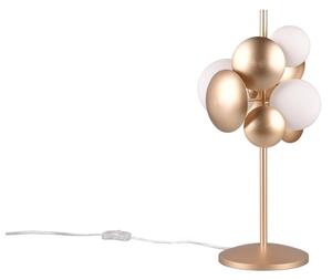 Bijela/u zlatnoj boji stolna lampa sa staklenim sjenilom (visina 50 cm) Bubble – Trio Select