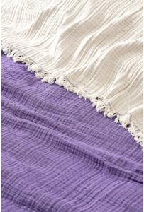 Ljubičasti prekrivač od muslina za bračni krevet 230x250 cm – Mijolnir