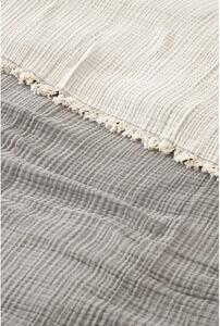 Sivi prekrivač od muslina za bračni krevet 230x250 cm – Mijolnir