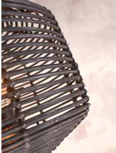 Crna stolna lampa sa sjenilom od ratana (visina 40 cm) Tanami – Good&Mojo