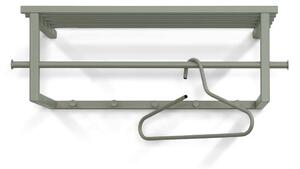Zelena/siva metalna zidna vješalica s policom Marco – Spinder Design