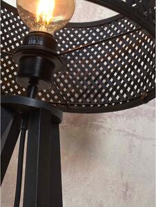 Crna stolna lampa s bambusovim sjenilom (visina 53 cm) Java – Good&Mojo
