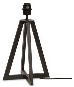 Crna stolna lampa s bambusovim sjenilom (visina 53 cm) Java – Good&Mojo