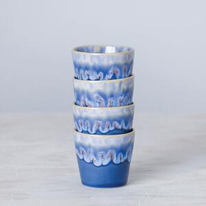 Plave šalice u setu 8 kom za espresso od kamenine Grespresso – Costa Nova