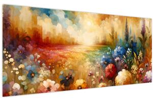 Slika - Šareno polje (120x50 cm)