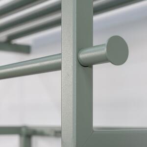 Zelena/siva metalna zidna vješalica s policom Rizzoli – Spinder Design