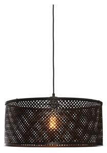 Crna viseća svjetiljka s bambusovim sjenilom ø 50 cm Java – Good&Mojo