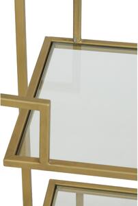 Staklena polica zlatne boje 90x174 cm Sutera - Light & Living