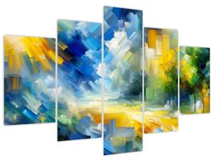 Slika - Apstraktni sunčani dan (150x105 cm)