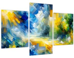 Slika - Apstraktni sunčani dan (90x60 cm)