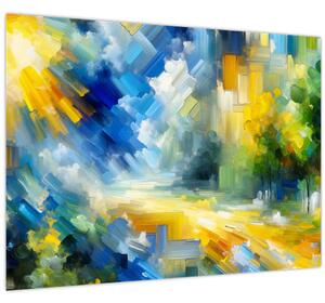 Slika - Apstraktni sunčani dan (70x50 cm)