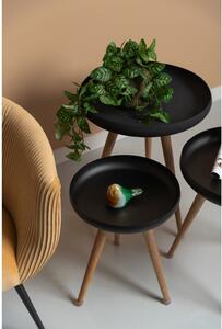 Metalni okrugli pomoćni stolići u setu 3 kom Tripod – Leitmotiv