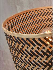 Crna/u prirodnoj boji stolna lampa s bambusovim sjenilom (visina 53 cm) Java – Good&Mojo