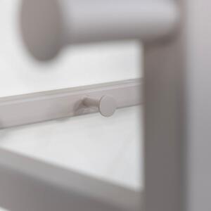 Svijetlo siva/u prirodnoj boji metalna zidna vješalica s policom Marco – Spinder Design