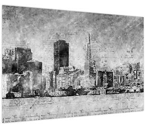 Slika - Grad umjetnosti kave (90x60 cm)