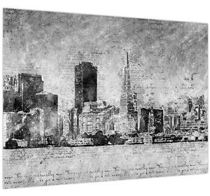 Slika - Grad umjetnosti kave (70x50 cm)