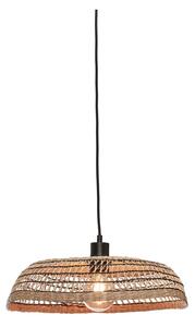 Crna/u prirodnoj boji viseća svjetiljka sa sjenilom od morske trave ø 45 cm Pantanal – Good&Mojo