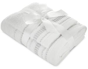 Set pamučnih ručnika - 2 komada (30x50 cm i 50x90 cm) Bijela