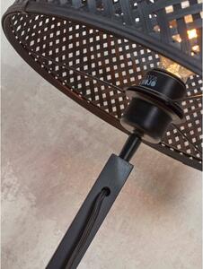 Crna stolna lampa s bambusovim sjenilom (visina 38 cm) Java – Good&Mojo
