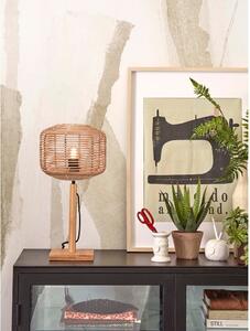 Stolna lampa u prirodnoj boji sa sjenilom od ratana (visina 40 cm) Tanami – Good&Mojo
